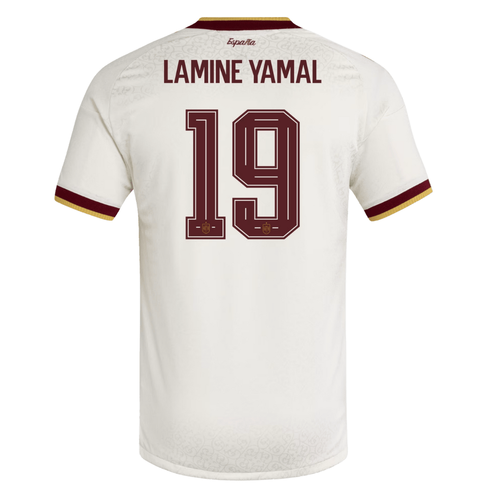 Spain LAMINE YAMAL #19 Away Soccer Jersey Authentic 2026
