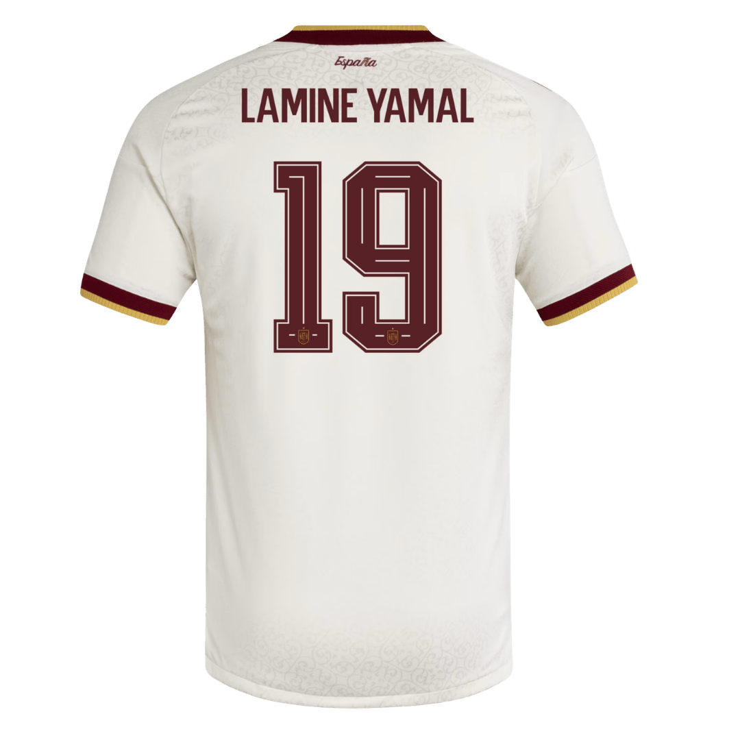 Spain LAMINE YAMAL #19 Away Soccer Jersey Authentic 2026