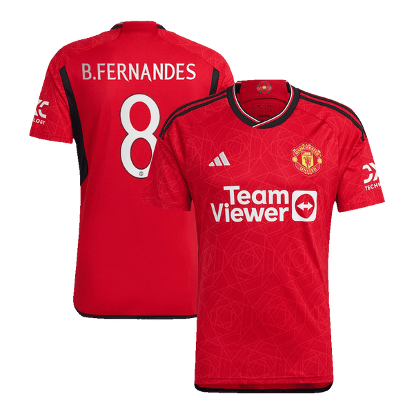 Manchester United B.FERNANDES #8 Home Jersey 2023/24 - UCL Edition