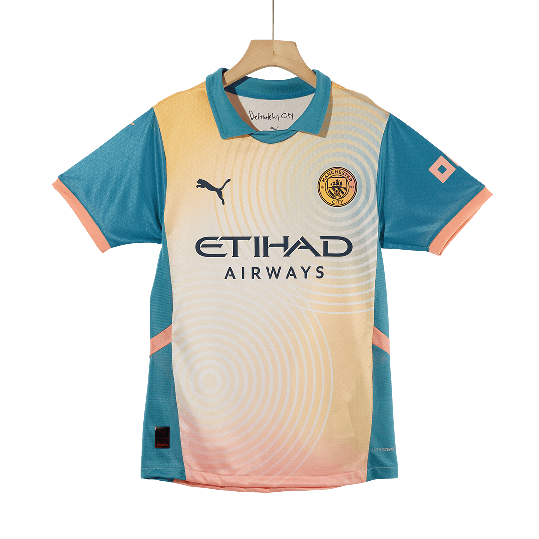 Manchester City Fourth Away Soccer Jersey Authentic 2024/25- Definitely City (UCL Edition)