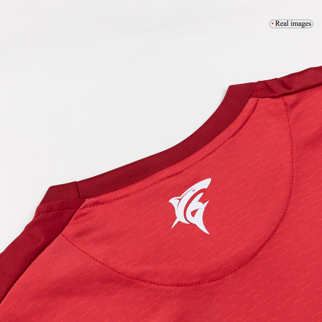 Camiseta de fútbol de la tercera equipación de Cabo Verde 2025, roja