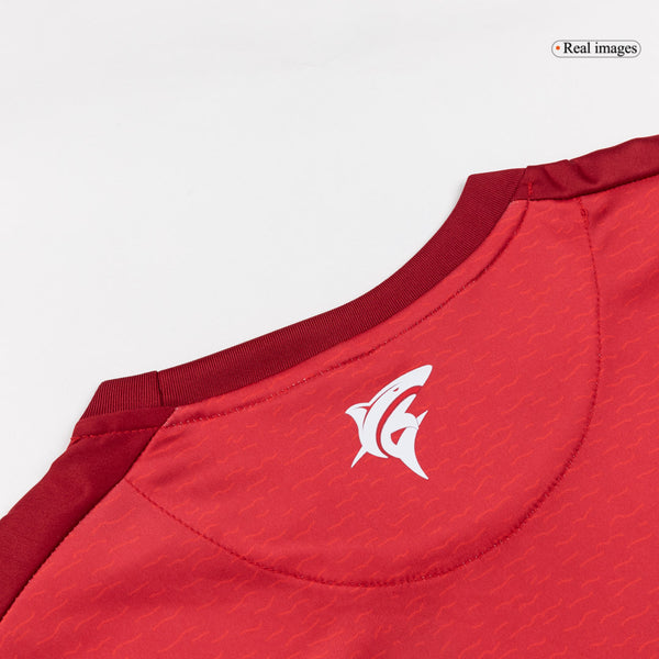Camiseta de fútbol de la tercera equipación de Cabo Verde 2025, roja