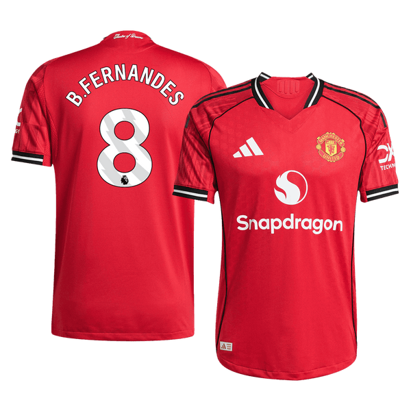 Manchester United B.FERNANDES #8 Home Soccer Jersey Authentic 2025/26 - Football Shirt | SmartJerseys | Official Quality