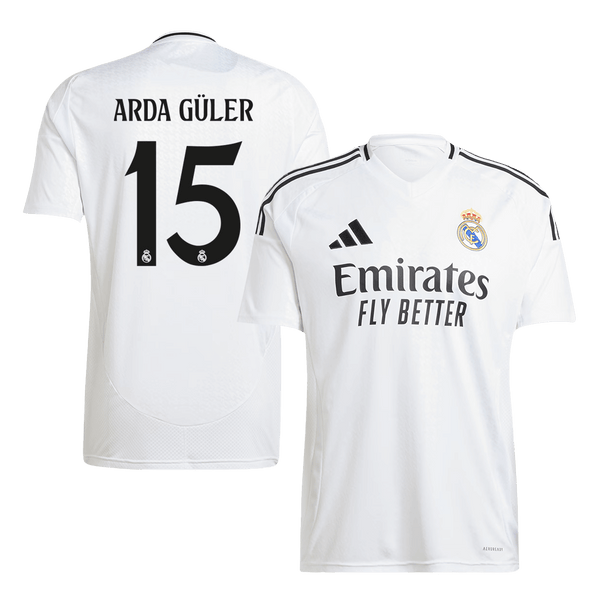Real Madrid ARDA GÜLER #15 Home Jersey 2024/25 - Football Shirt | SmartJerseys | Official Quality