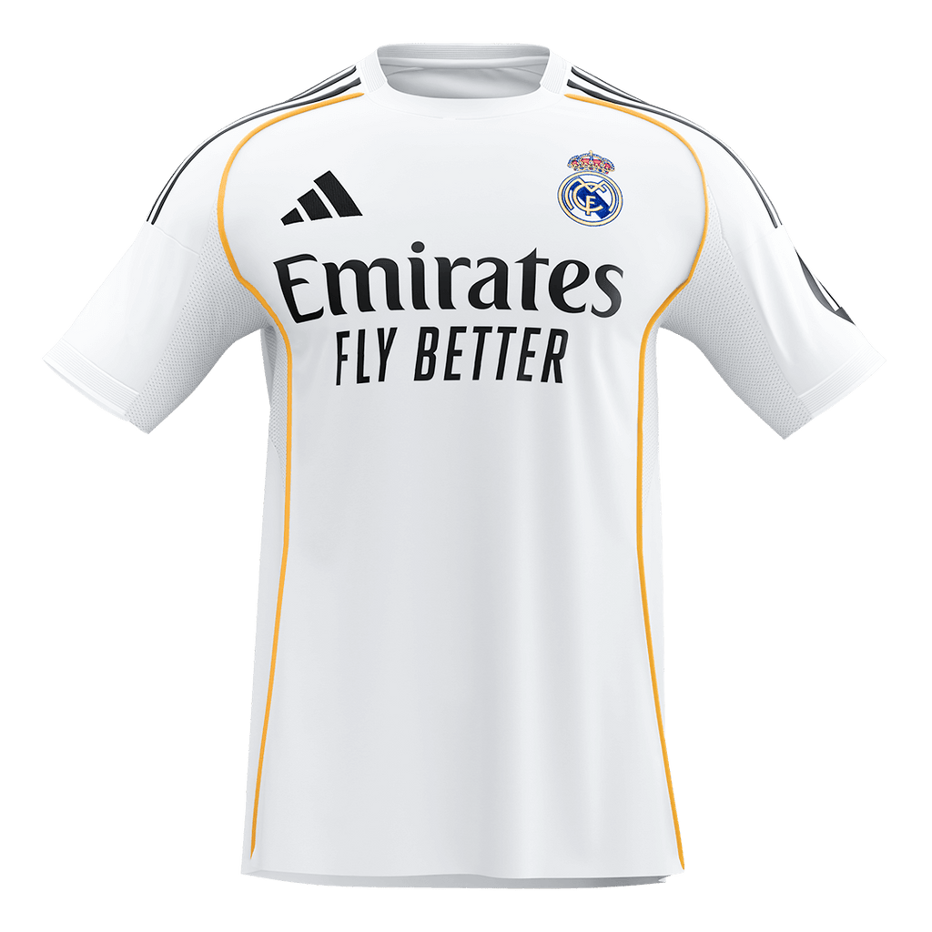 Real Madrid Home Soccer Jersey 2025/26 White