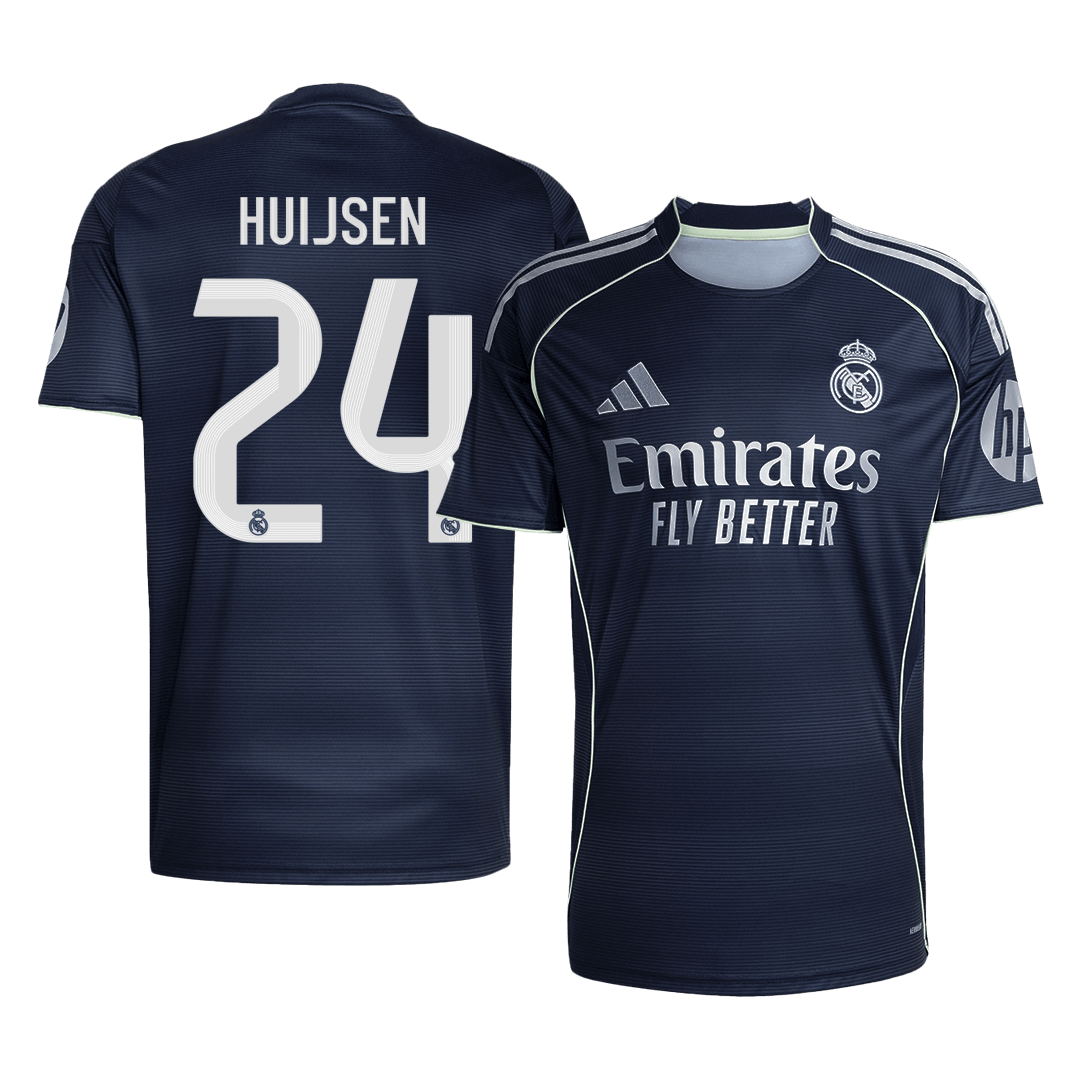Real Madrid HUIJSEN #24 Away Soccer Jersey 2025/26 - Football Shirt | SmartJerseys | Official Quality