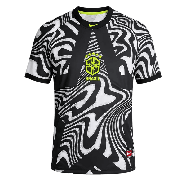 Brazil Hollywood Keepers Soccer Jersey World Cup 2026 Black &White