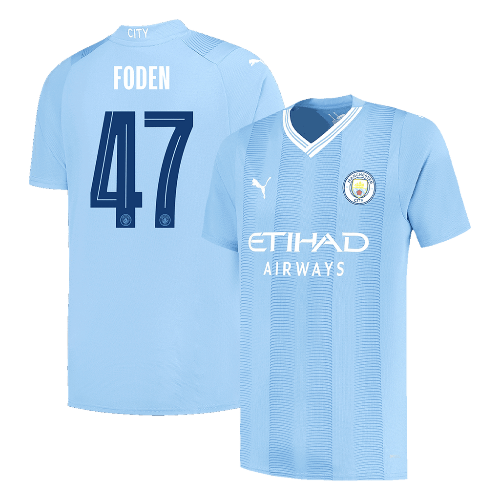 Manchester City FODEN #47 Home Jersey 2023/24 - UCL Edition - Football Shirt | SmartJerseys | Official Quality