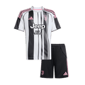 Juventus Home Soccer Jersey Kit 2025/26 Kids(Jersey+Shorts) - Football Shirt | SmartJerseys | Official Quality