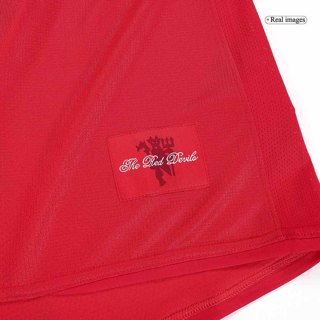 Manchester United SCHOLES #18 Home Soccer Jersey Retro 2007/08 - UCL Final