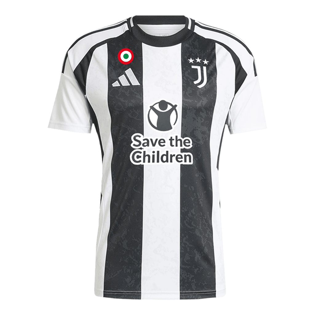 Juventus Home Soccer Jersey 2024/25- Save The Children Sponsor - Football Shirt | SmartJerseys | Official Quality