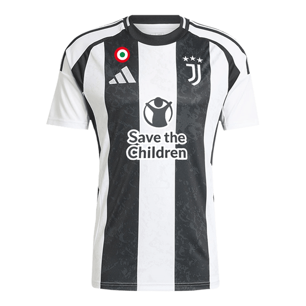 Juventus Home Soccer Jersey 2024/25- Save The Children Sponsor - Football Shirt | SmartJerseys | Official Quality