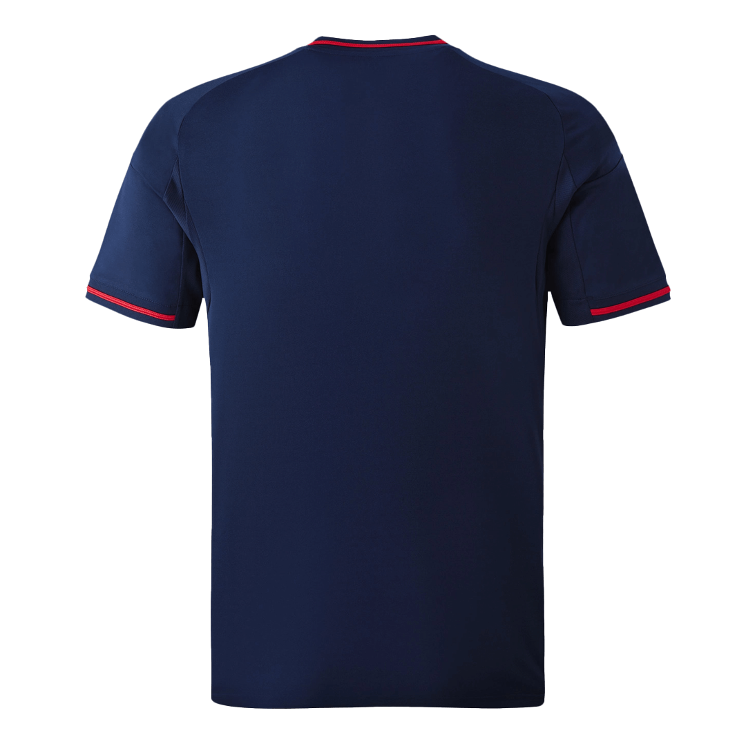Auténtica camiseta de fútbol visitante del Olympique Lyonnais 25/26 azul marino