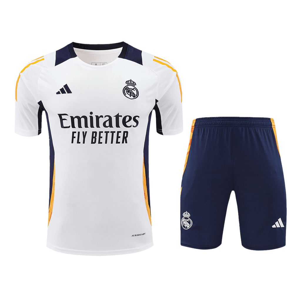 Real Madrid Pre-Match Training Soccer Jersey Kit 2024/25 (Jersey+Shorts) - Football Shirt | SmartJerseys | Official Quality