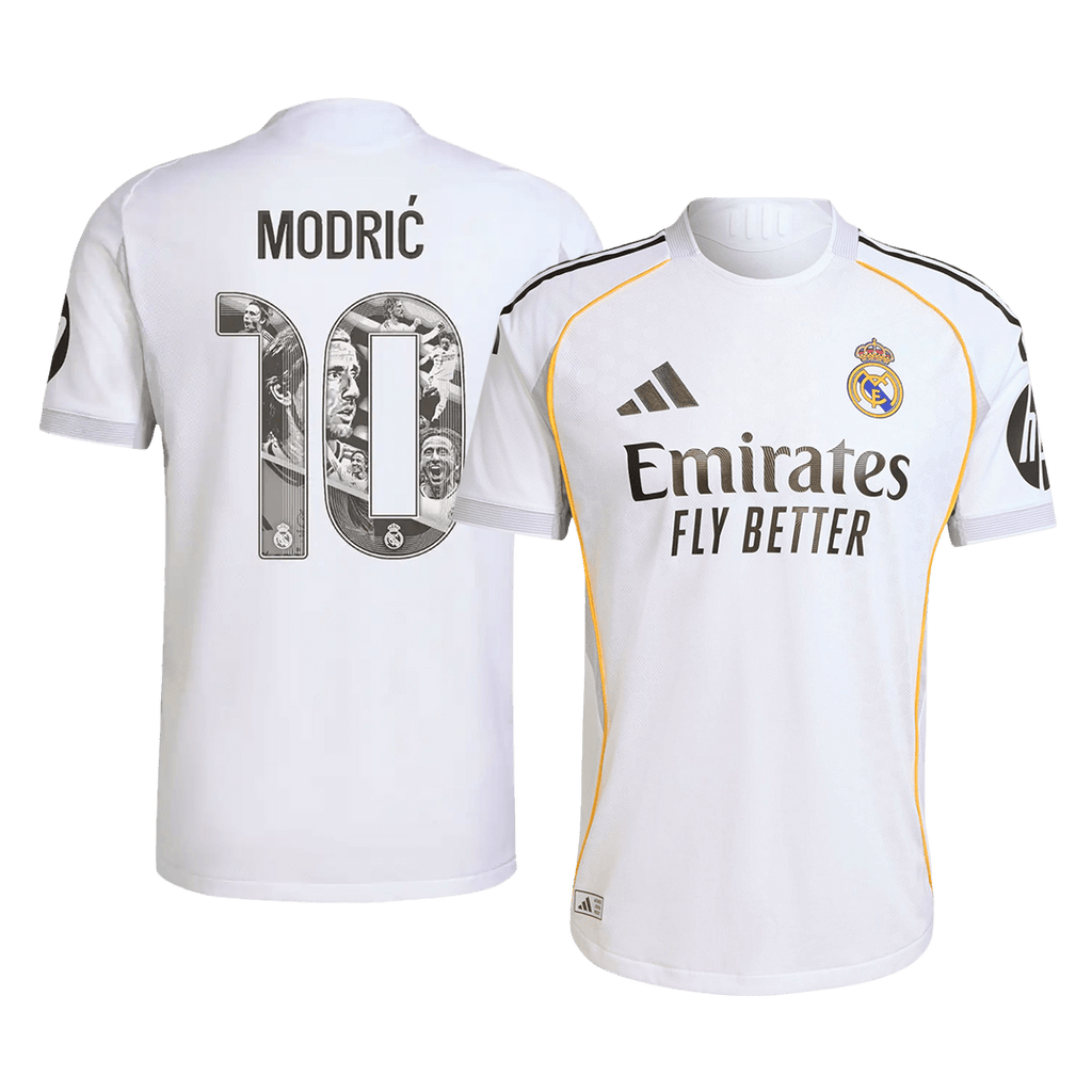 Real Madrid MODRIĆ Special #10 Home Soccer Jersey Authentic 2025/26 - Special - Football Shirt | SmartJerseys | Official Quality