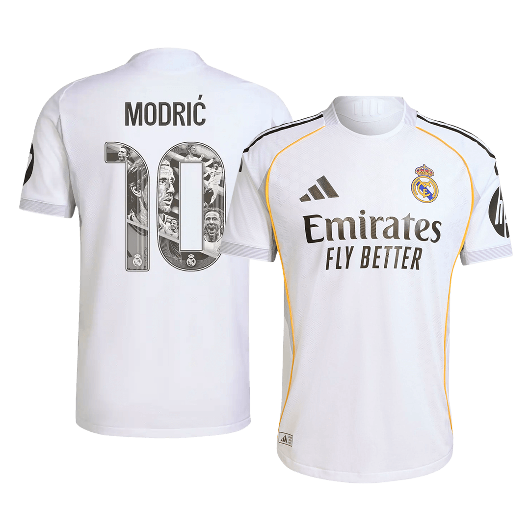 Real Madrid MODRIĆ Special #10 Home Soccer Jersey Authentic 2025/26 - Special - Football Shirt | SmartJerseys | Official Quality