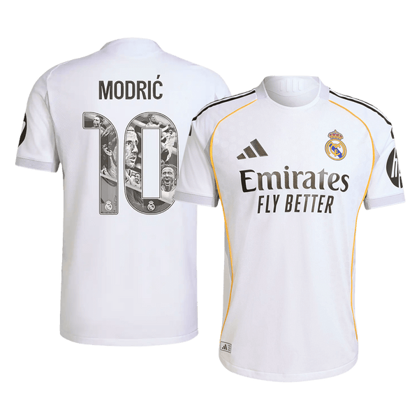 Real Madrid MODRIĆ Special #10 Home Soccer Jersey Authentic 2025/26 - Special - Football Shirt | SmartJerseys | Official Quality