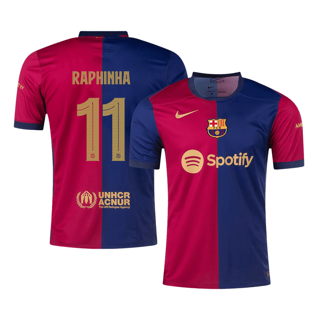 Barcelona RAPHINHA #11 Home Soccer Jersey 2024/25 - UCL Edition - Football Shirt | SmartJerseys | Official Quality