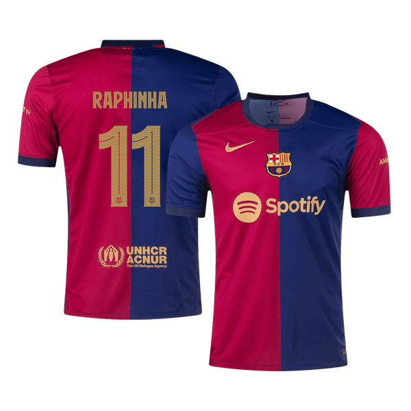 Barcelona RAPHINHA #11 Home Soccer Jersey 2024/25 - UCL Edition - Football Shirt | SmartJerseys | Official Quality