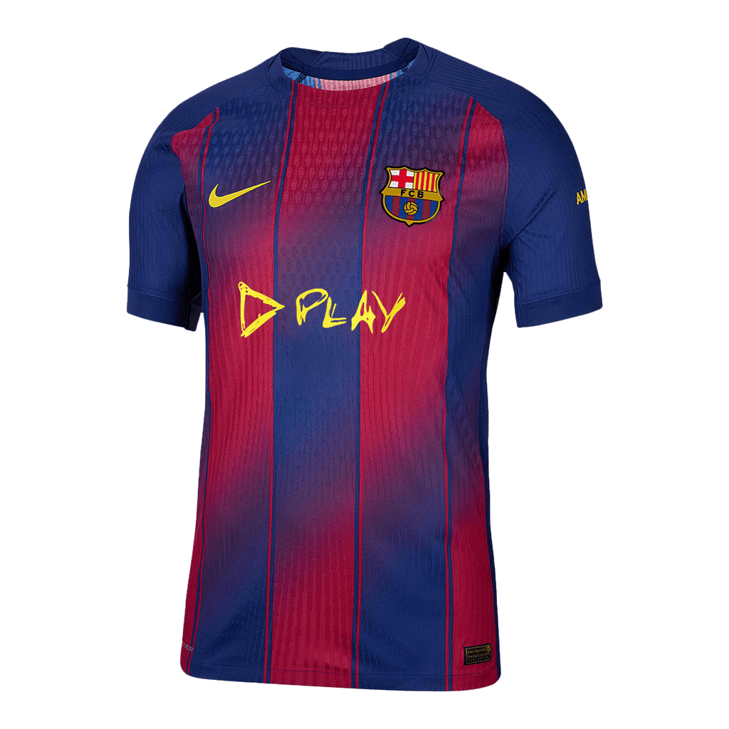 Authentic Barcelona X Ed Sheeran Home Soccer Jersey 25/26 Red&Blue - Football Shirt | SmartJerseys | Official Quality
