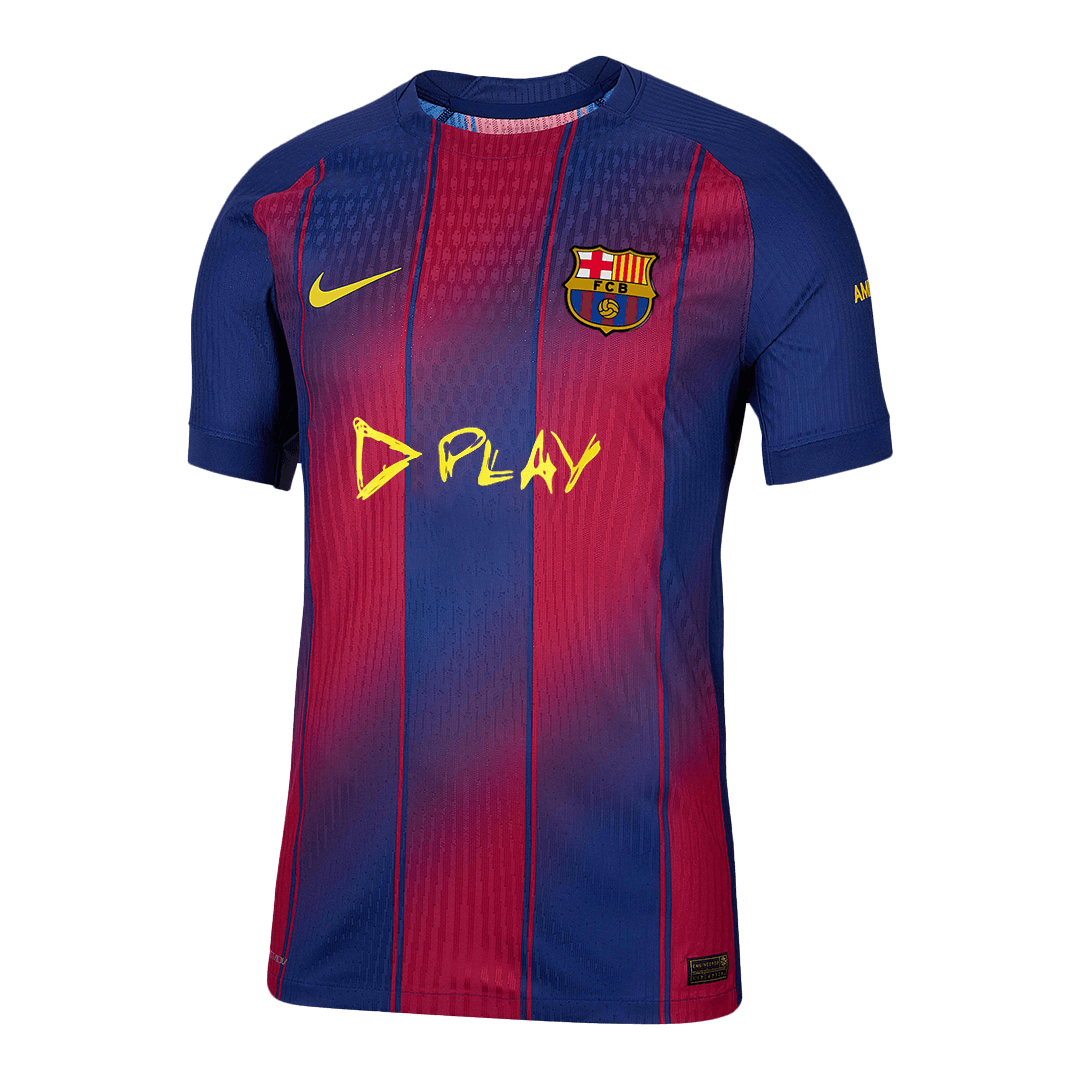 Authentic Barcelona X Ed Sheeran Home Soccer Jersey 25/26 Red&Blue - Football Shirt | SmartJerseys | Official Quality