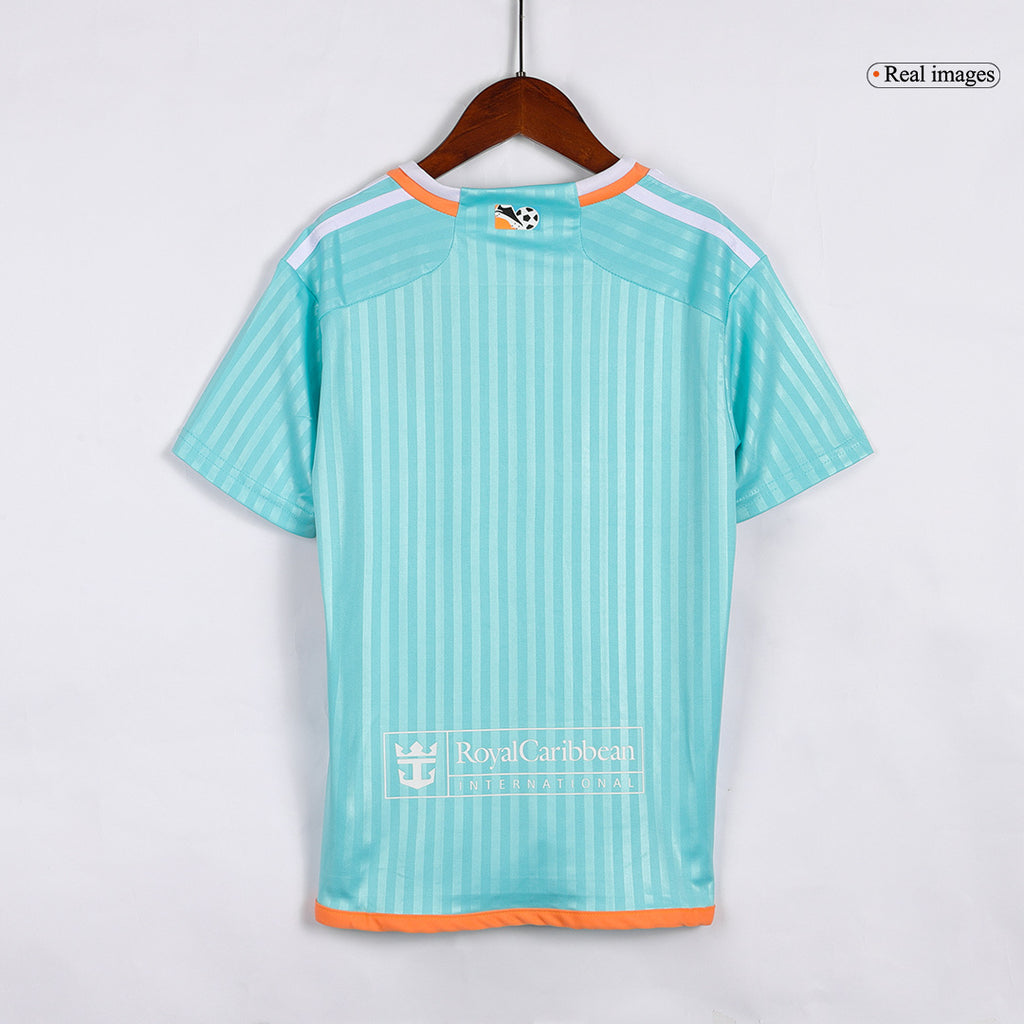 Camiseta de visitante del Inter Miami CF 2024 para niños (camiseta y pantalón corto)