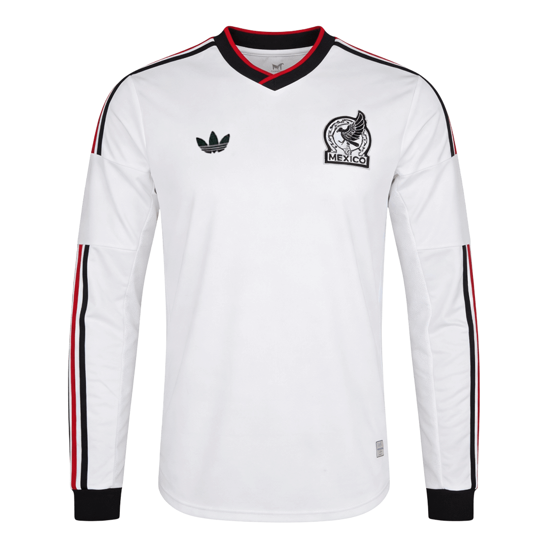 Camiseta de fútbol visitante de manga larga de México 2026