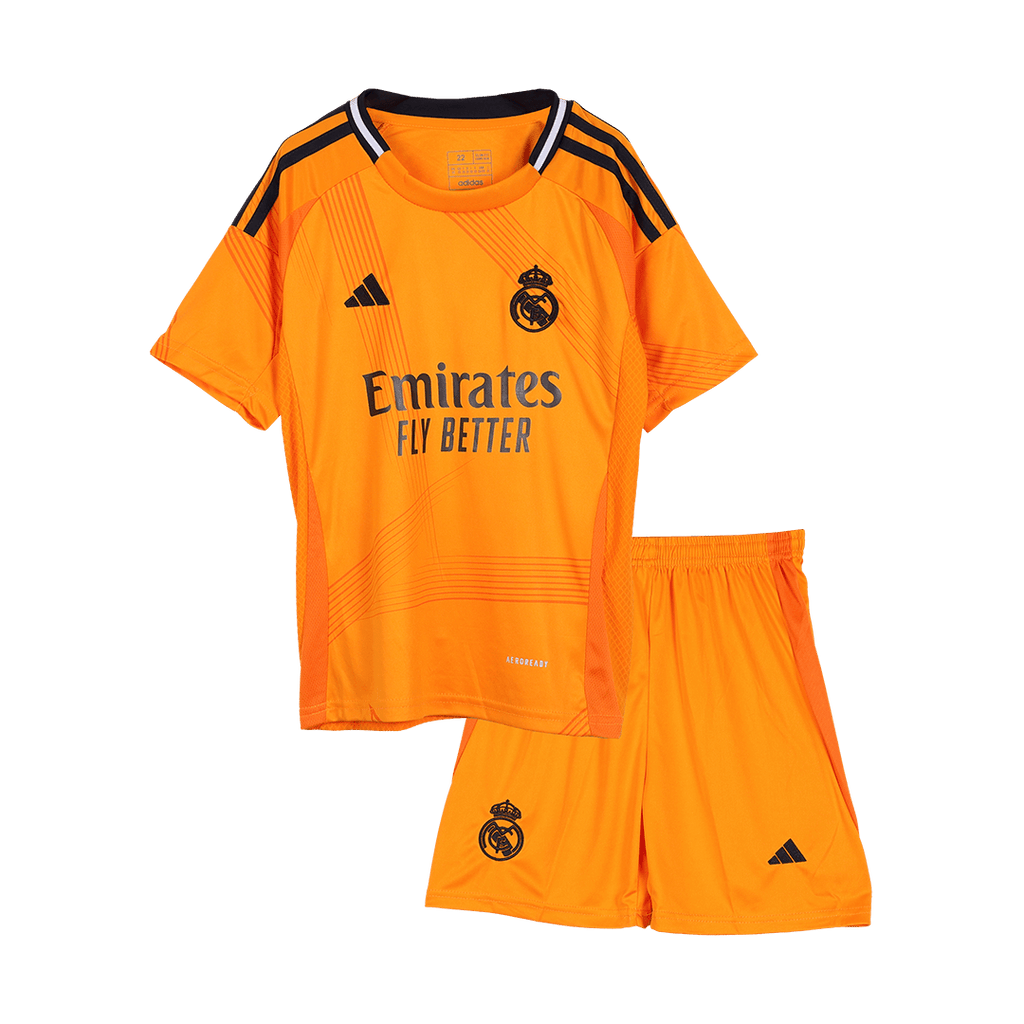 Real Madrid Away Jersey Kit 2024/25 Kids(Jersey+Shorts)