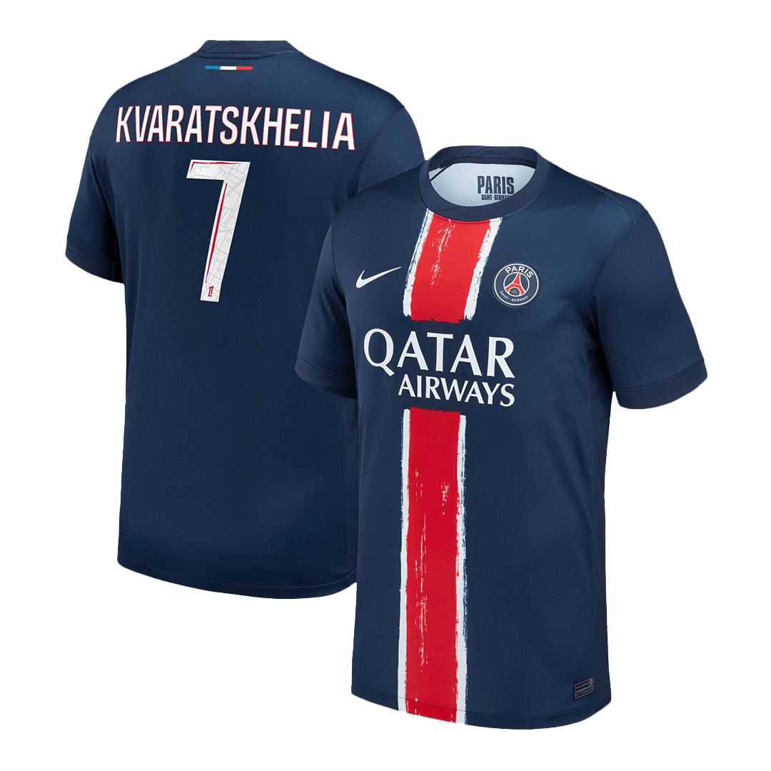 PSG KVARATSKHELIA #7 Home Soccer Jersey 2024/25 - Football Shirt | SmartJerseys | Official Quality