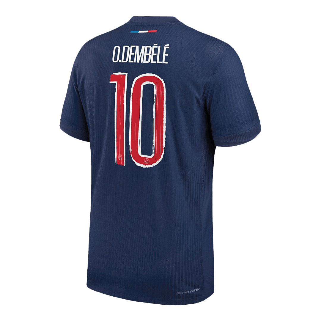 Maillot de foot PSG O.DEMBÉLÉ #10 Domicile Authentique 2024/25 - Édition UCL