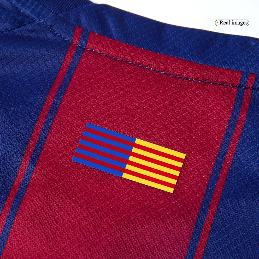 Camiseta de fútbol local del Barcelona 2025/26 para niños (camiseta y pantalón corto)