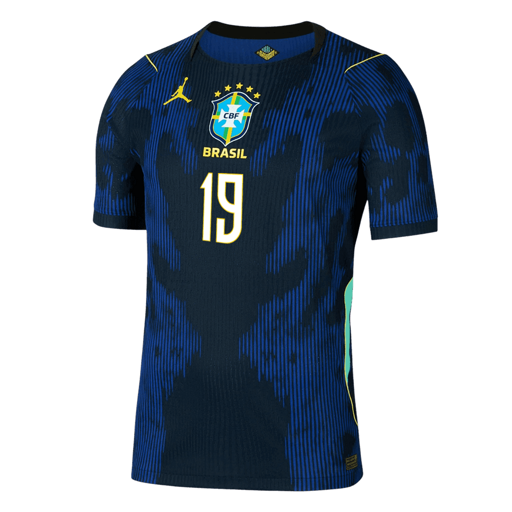 ENDRICK #19 Player Version Brazil Away Soccer Jersey World Cup 2026 Navy