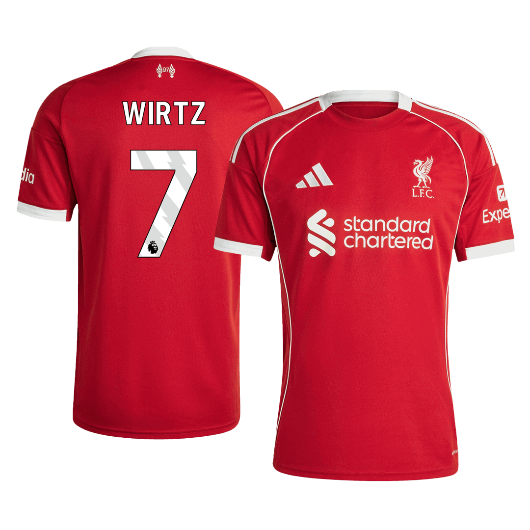 Liverpool WIRTZ #7 Home Soccer Jersey 2025/26 - Football Shirt | SmartJerseys | Official Quality