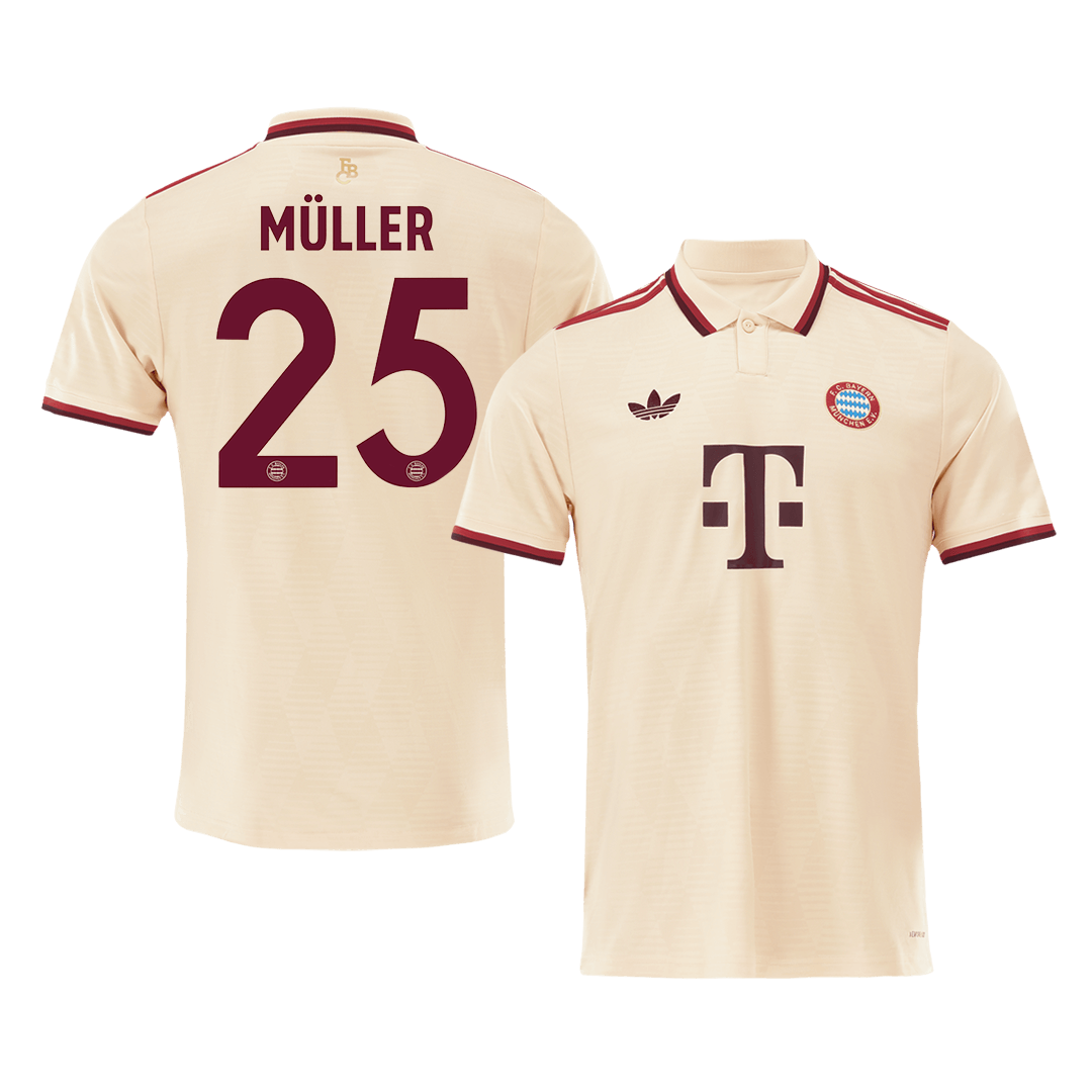 Bayern Munich MÜLLER #25 Third Away Soccer Jersey 2024/25 - UCL Edition - Football Shirt | SmartJerseys | Official Quality
