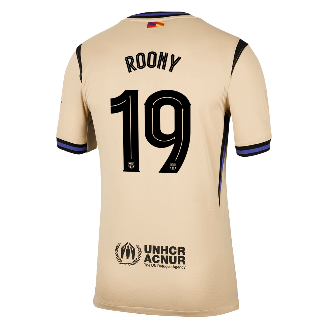 Camiseta de visitante del Barcelona Roony #19 2025/26 - Edición UCL