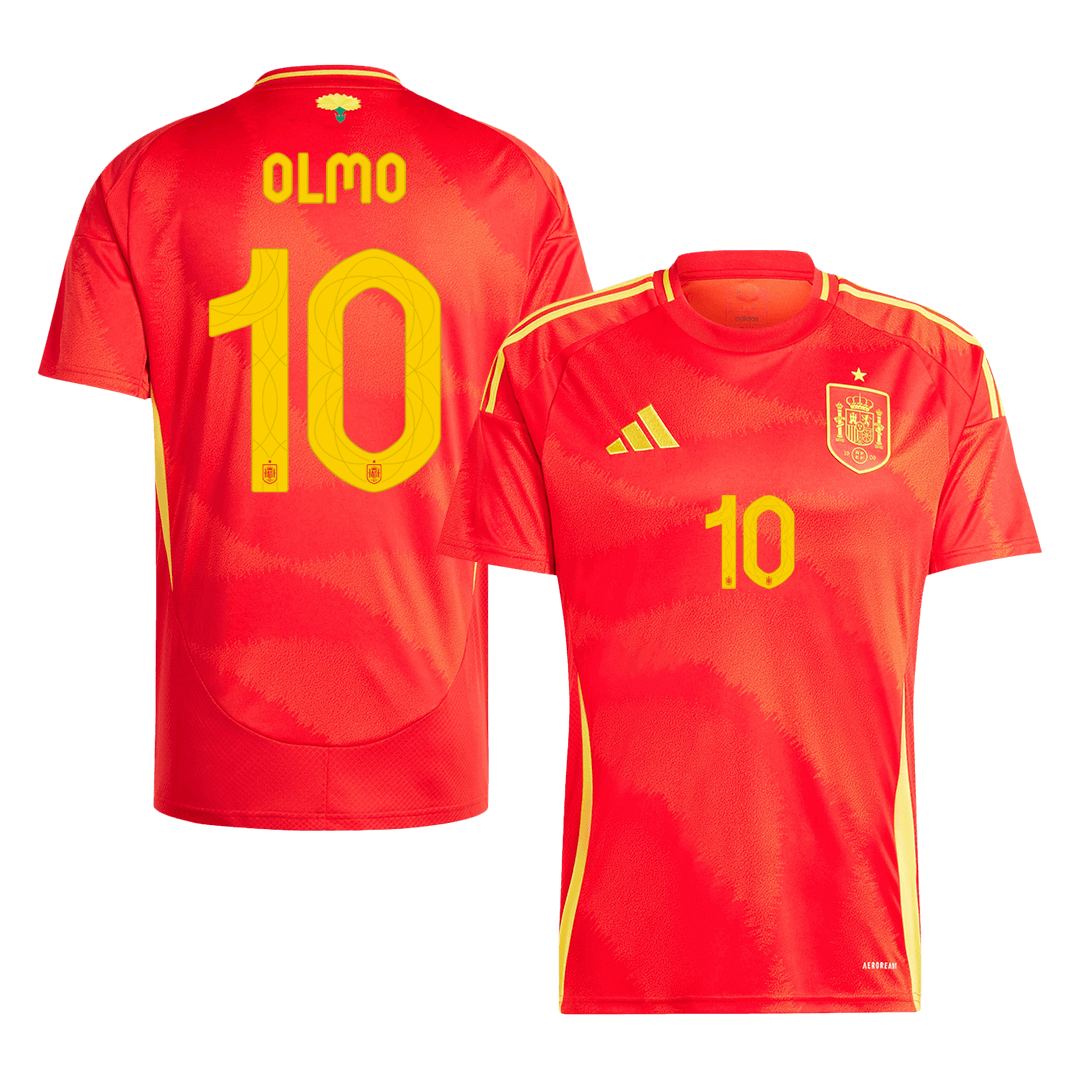 Spain OLMO #10 Home Jersey EURO 2024 - Football Shirt | SmartJerseys | Official Quality