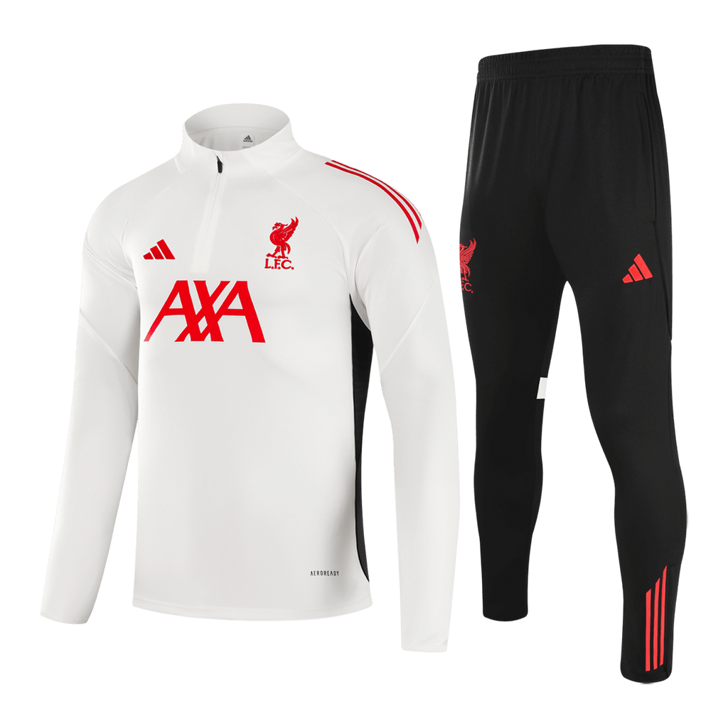 2025/26 Liverpool Sweatshirt Kit - White (Top+Pants) - Football Shirt | SmartJerseys | Official Quality
