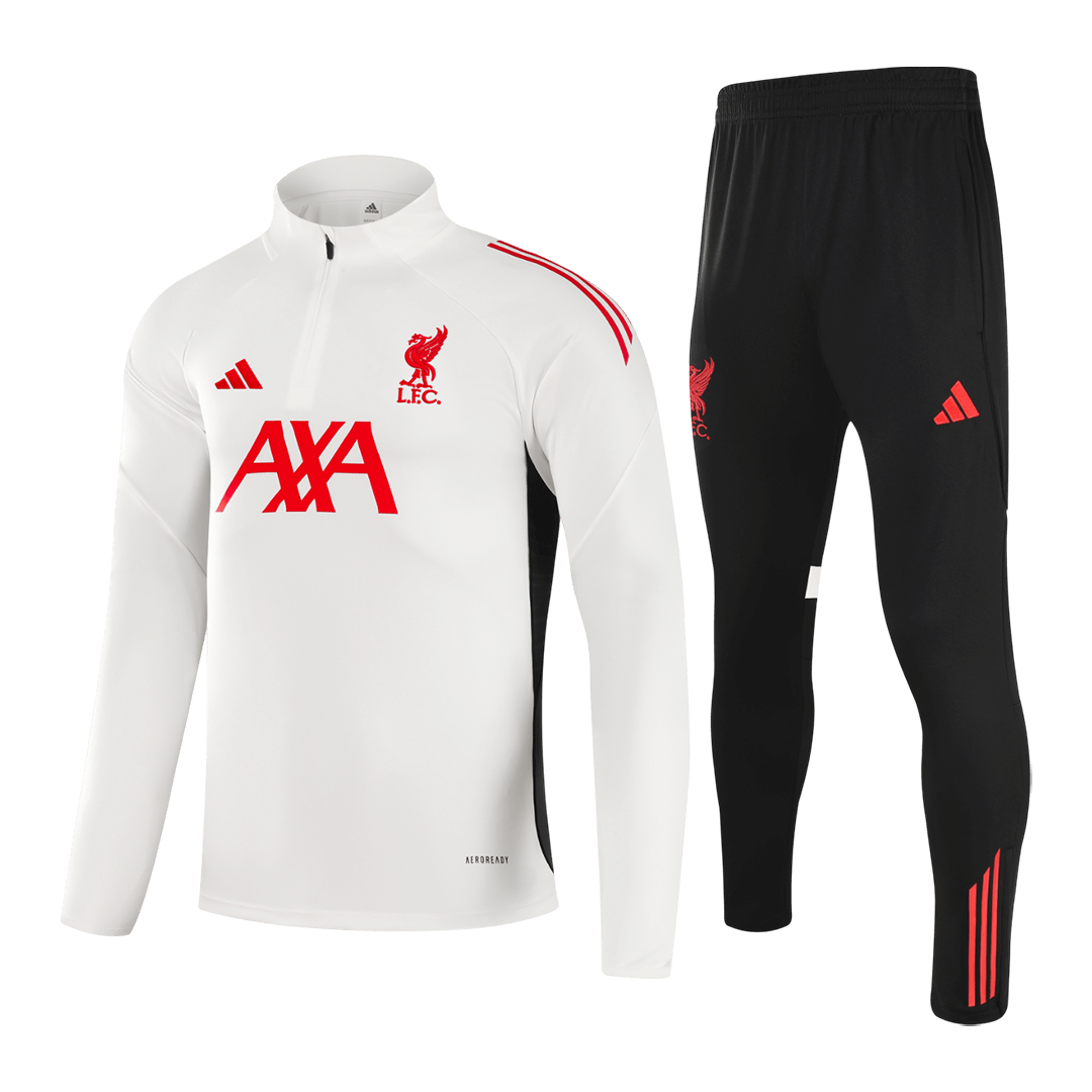2025/26 Liverpool Sweatshirt Kit - White (Top+Pants) - Football Shirt | SmartJerseys | Official Quality