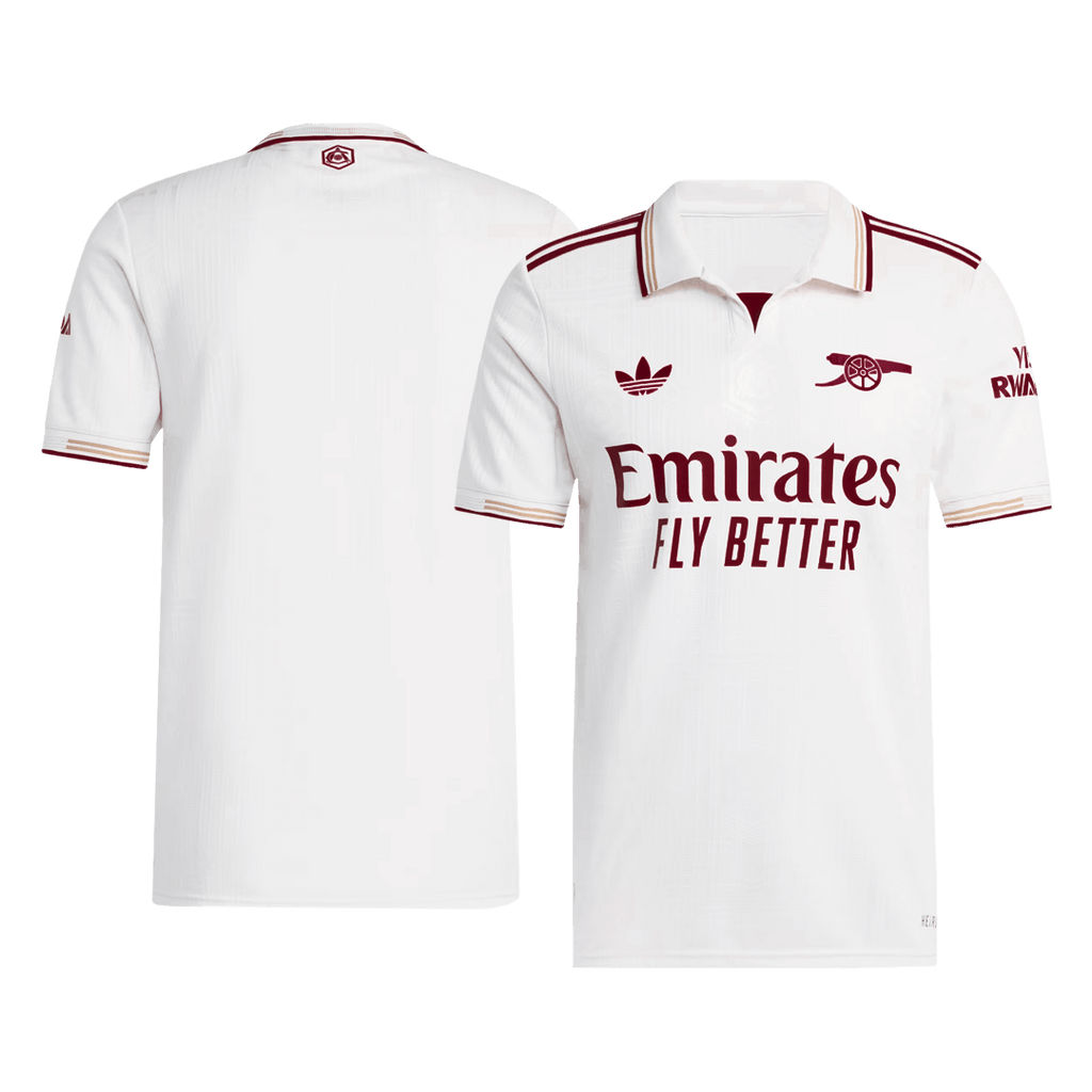 Authentic Arsenal Third Away Soccer Jersey 2025/26 White