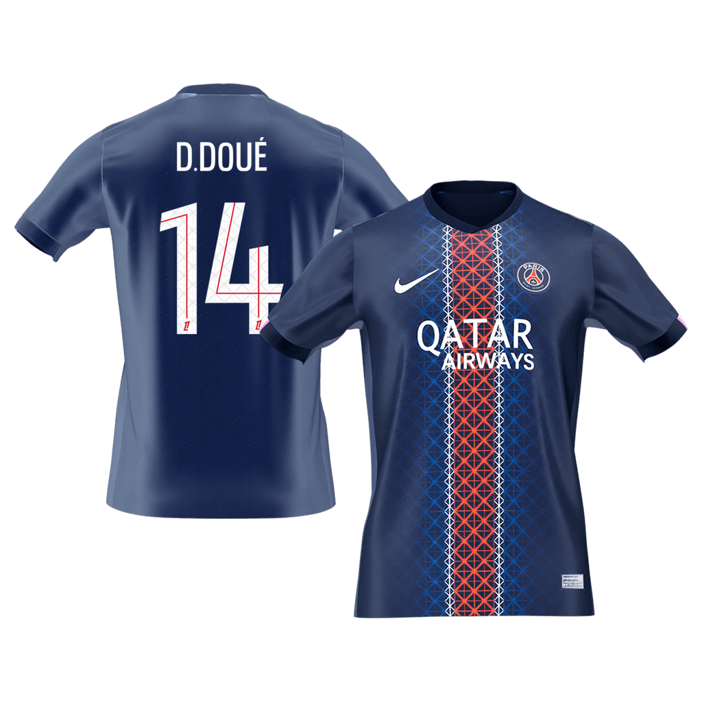 PSG D.DOUÉ #14 Home Jersey 2025/26 - Football Shirt | SmartJerseys | Official Quality