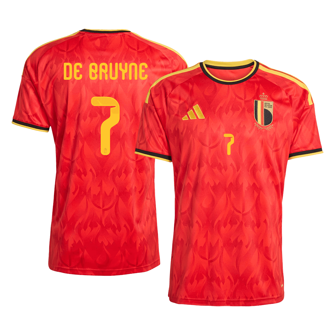 DE BRUYNE #7 Belgium Home Soccer Jersey World Cup 2026 Red - Football Shirt | SmartJerseys | Official Quality