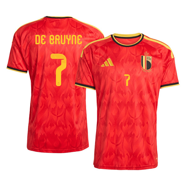 DE BRUYNE #7 Belgium Home Soccer Jersey World Cup 2026 Red - Football Shirt | SmartJerseys | Official Quality