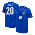 COMAN #20 France Euro Home Soccer Jersey 2024 Blue - Football Shirt | SmartJerseys | Official Quality