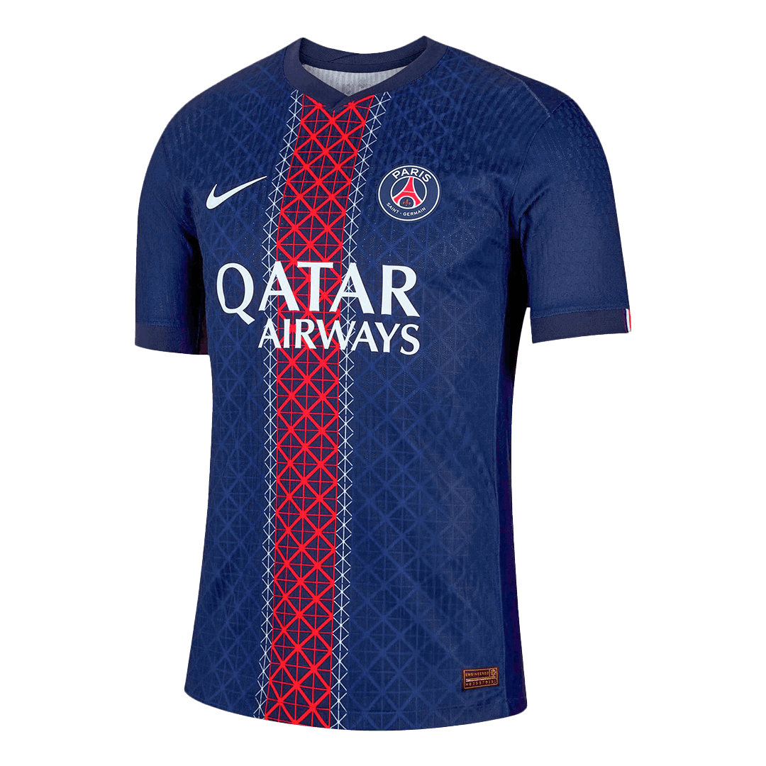PSG B.BARCOLA #29 Home Soccer Jersey Authentic 2025/26