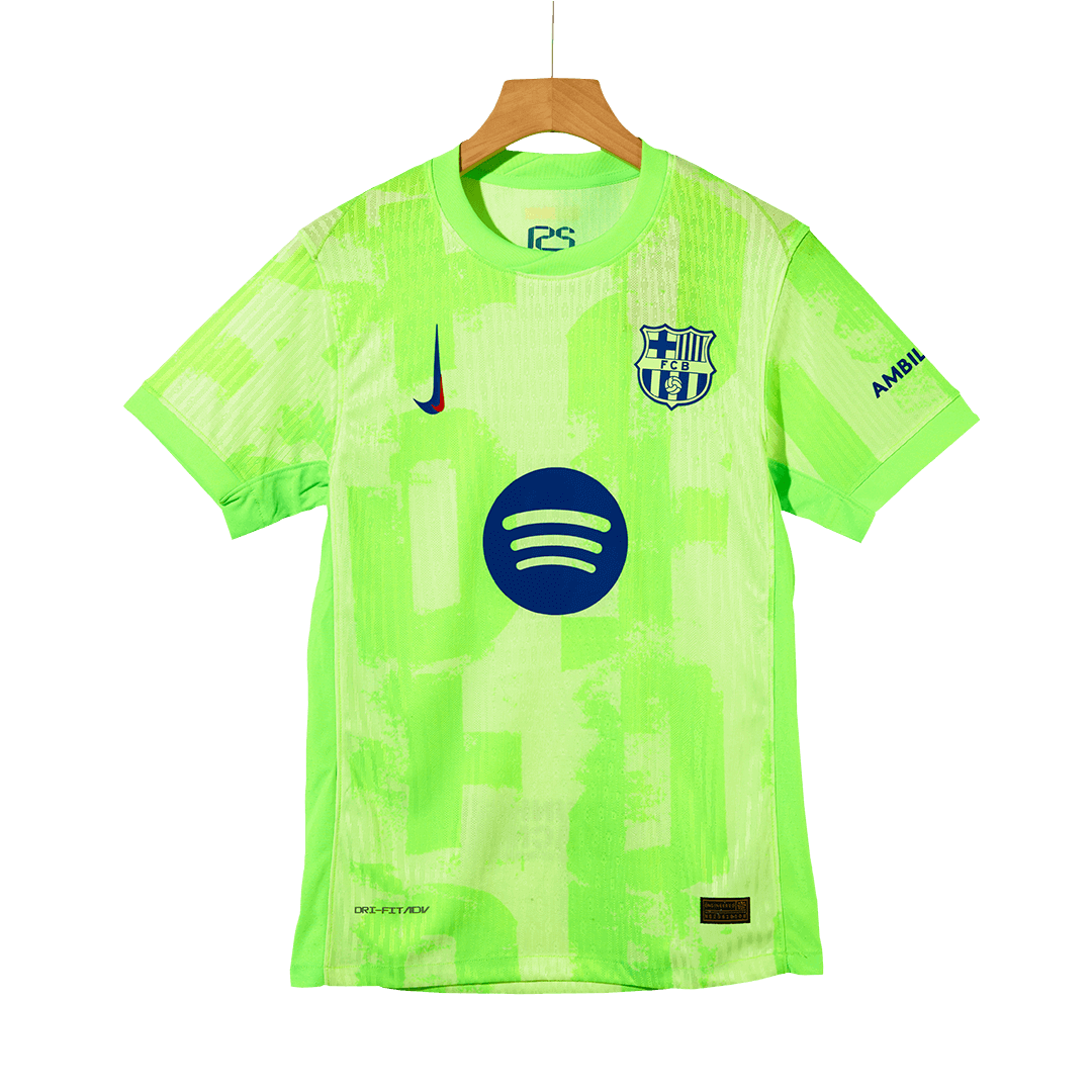 Camiseta de fútbol de visitante del Barcelona 2024/25 (logotipo de Spotify sin texto)