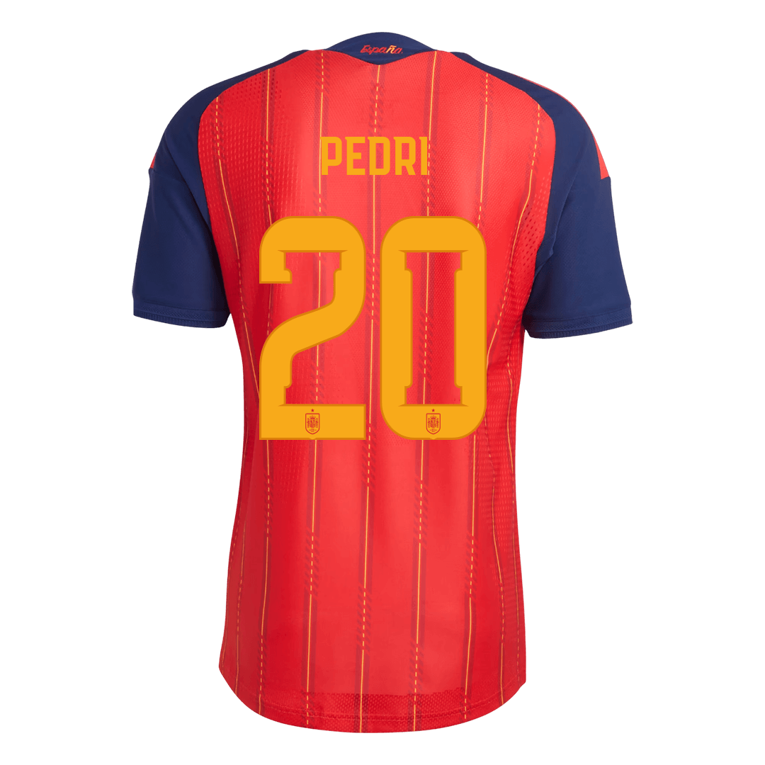PEDRI #20 Men Player Version Spain Home Soccer Jersey World Cup 2026 Red