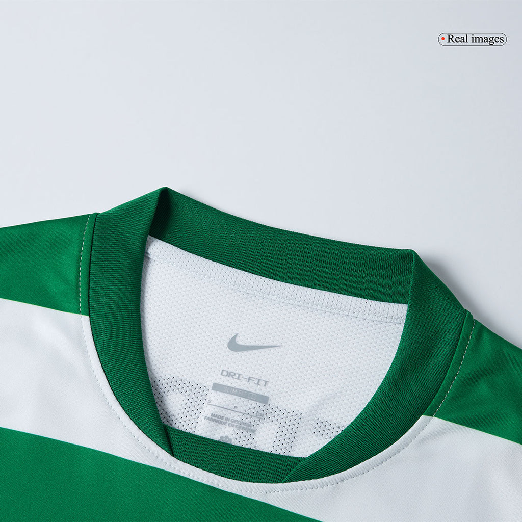 Camiseta de fútbol local del Sporting CP 25/26 verde y blanco