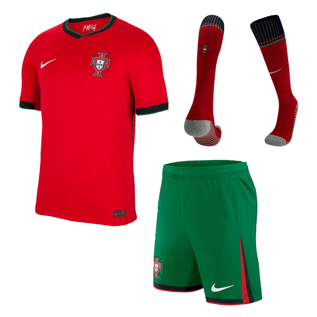 Portugal Home Jersey Kit EURO 2024 (Jersey+Shorts+Socks) - Football Shirt | SmartJerseys | Official Quality
