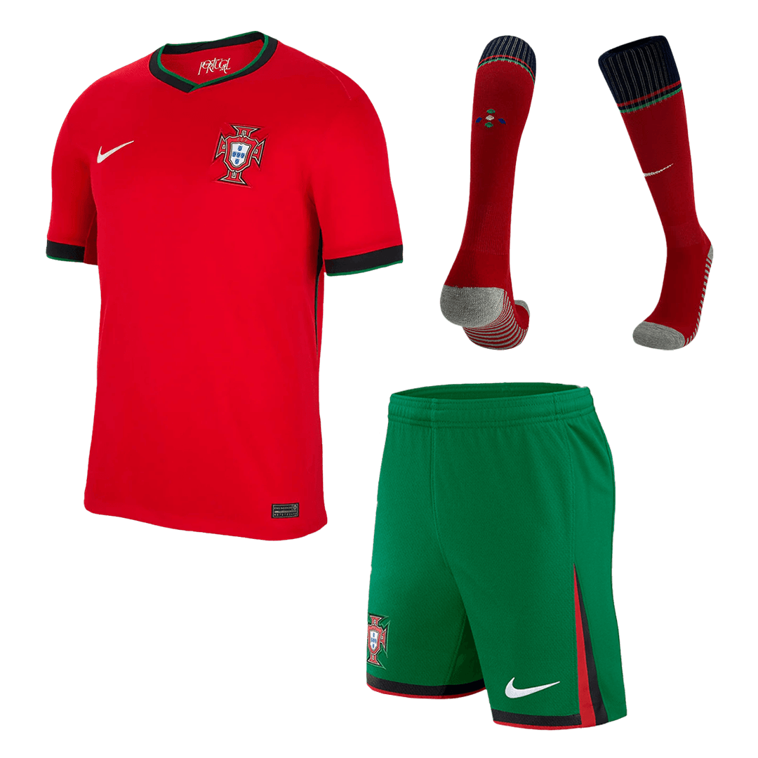 Portugal Home Jersey Kit EURO 2024 (Jersey+Shorts+Socks) - Football Shirt | SmartJerseys | Official Quality