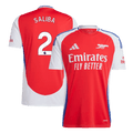 Arsenal SALIBA #2 Home Jersey 2024/25 - Football Shirt | SmartJerseys | Official Quality
